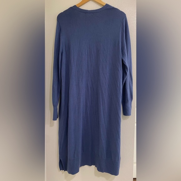 Halogen Blue Women's Cardigan Size 1X long line duster - Picture 4 of 5